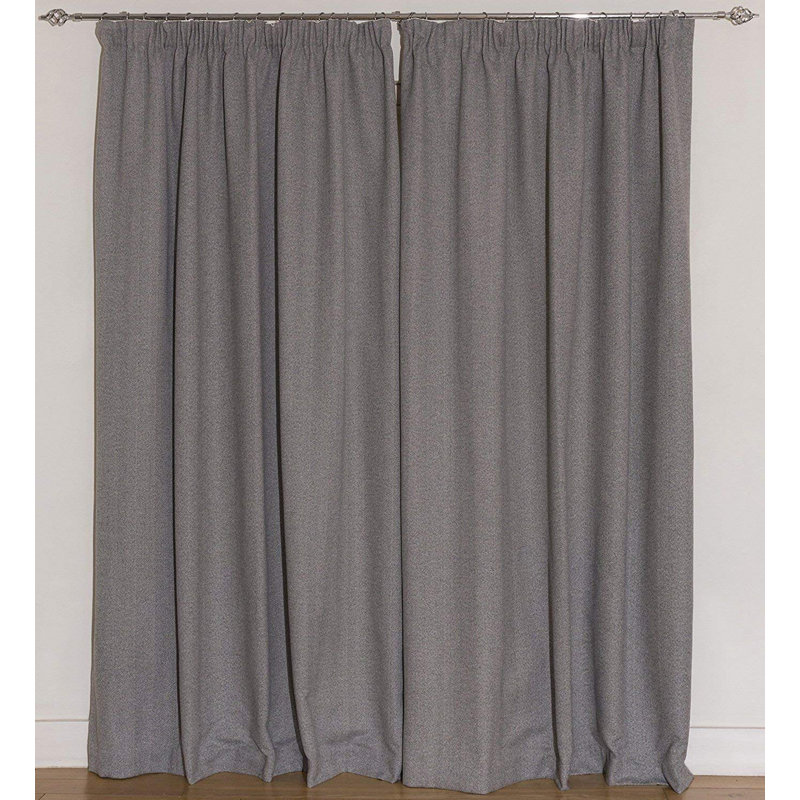 Anson Blackout Curtain Pair, 228 W x 182 D cm