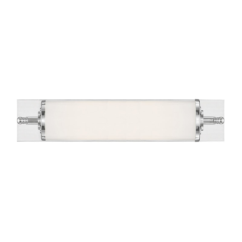Plafonnier encastré 1 lumière Locklear, Chrome, H 6 po x l 24 po x P 5 po