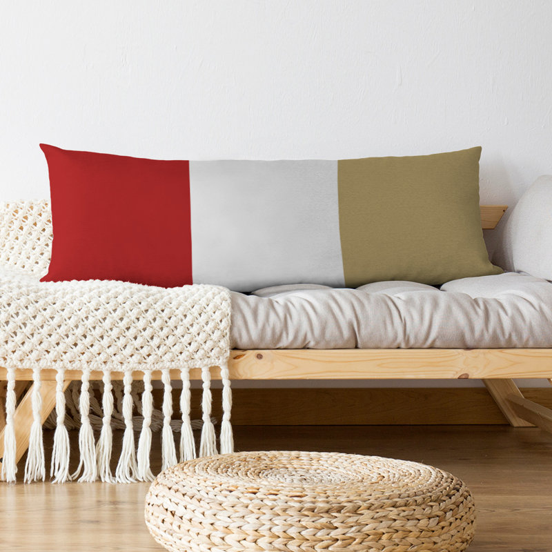 Oreiller de corps en polyester / polyester Arizona Football Stripes, Blanc, Football San Francisco