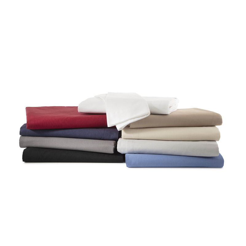 Martex 225 Thread Count Bed Sheets Light Weight, Soft Breathable Sheets, Brushed Cotton Rich Blend, Secure Fit, Wrinkle Resistant, Durable, Easy Care & Comfy Sheets