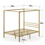 Toulouse Metal Canopy Bed Frame-59905134-59905131
