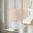 Alisa Cream Shade & Cream Ceramic Metal Table Lamp, 15.59'' H X 9.89'' W X 9.73'' D