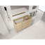 Meuble-lavabo autoportant 48 po (46-7 / 8 po) et 3 portes d'armoire à fermeture en douceur, contreplaqué, chêne Dune (KD-PACKING)