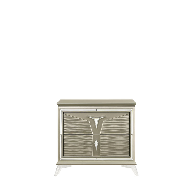 Table de chevet 2 tiroirs Modern