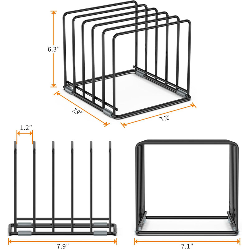 Rangement vertical pour plaque de cuisson et planche à découper pour armoires de cuisine, comptoir et table de salle à manger