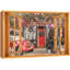 Célébration des fêtes de Noël «Window View Christmas Tree Décoration House Celebrations & Holiday Nature Images Landscape» sur toile-98448760