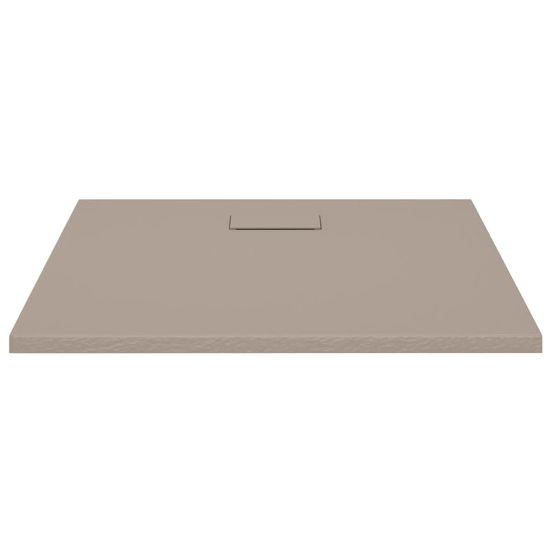 Jahnke Plastic Shower Tray, Brown, 2.6cm H x 90cm W x 80cm D