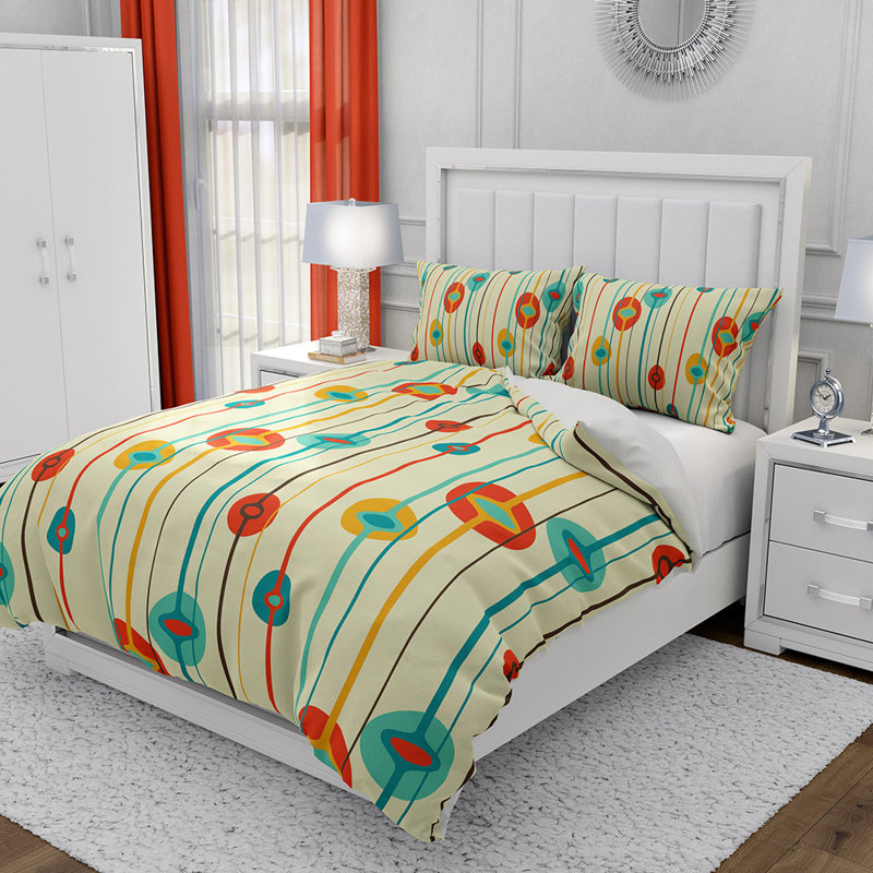 Bedding Sets Polyester Box Stitch Floral Duvet Cover & Insert, King Duvet Cover + 4 Additional Pieces