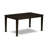 6 Piece Dining Set Contains a Rectangle Dining Room Table and 4 Faux Leather Kitchen Chairs with a Bench, Cappuccino