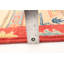 Tapis unique rouge / bleu en laine noué à la main de style années 2010 de 8 pi 1 po x 10 pi Qaiden