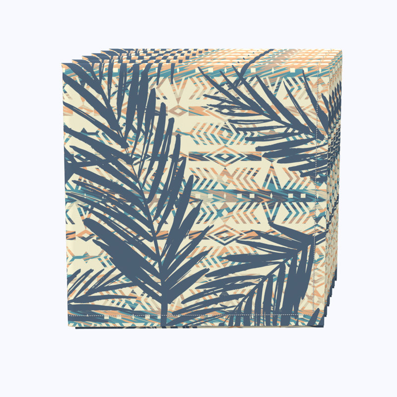 100% Cotton Floral Square Napkin
