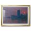 Maisons du Parlement, coucher de soleil - Claude Monet - reproduction d'art avec passe-partout et verre - 1903-1921319977-1921319983-1921319953