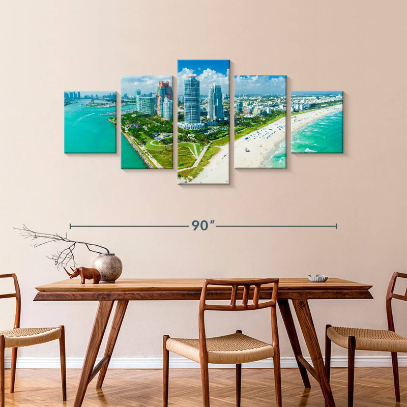 Urban Miami Coast, 42" H x 92" W