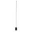 This LED Floor Lamp Is In A Brass And Black Finish. The Frame Is Made Out Of Stainless Steel, And The LED Bulb Is Integrated Into The Frame. It Also Comes With A Black Marble Base And Silicone Diffuser. It Is Great For Chair Side Reading Or General Illumi