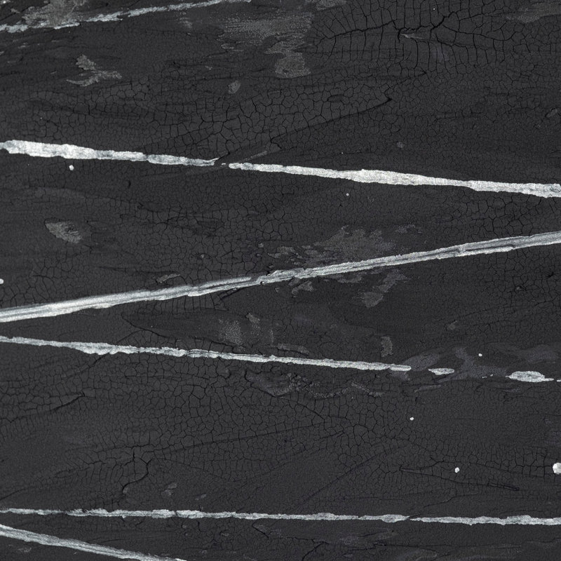 OM-Silver présente une œuvre d'art originale sous verre encadrée à la main, Lignes d'argent
