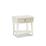 Solid Wood End Table with Storage