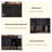 Retro Black Solid Wood Sideboard