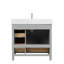 Deaundria 36'' Single Bathroom Vanity with Carrara Marble Top-1062858961