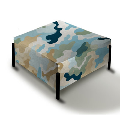 Oasis Camouflage Blend - Camouflage Large Square Ottoman
