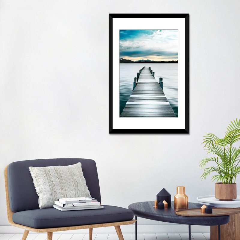 Jetée par Danita Delimont - reproduction de photo sur toile, H 18 po x l 12 po x p 1,5 po, Toile tendue