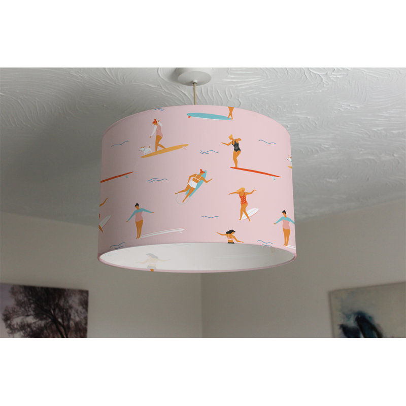 Cotton Drum Lamp Shade ( Uno ), 25cm H x 40cm W x 40cm D