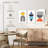 Multicolored Geometric Abstract V Multi Piece Canvas Print-92833270