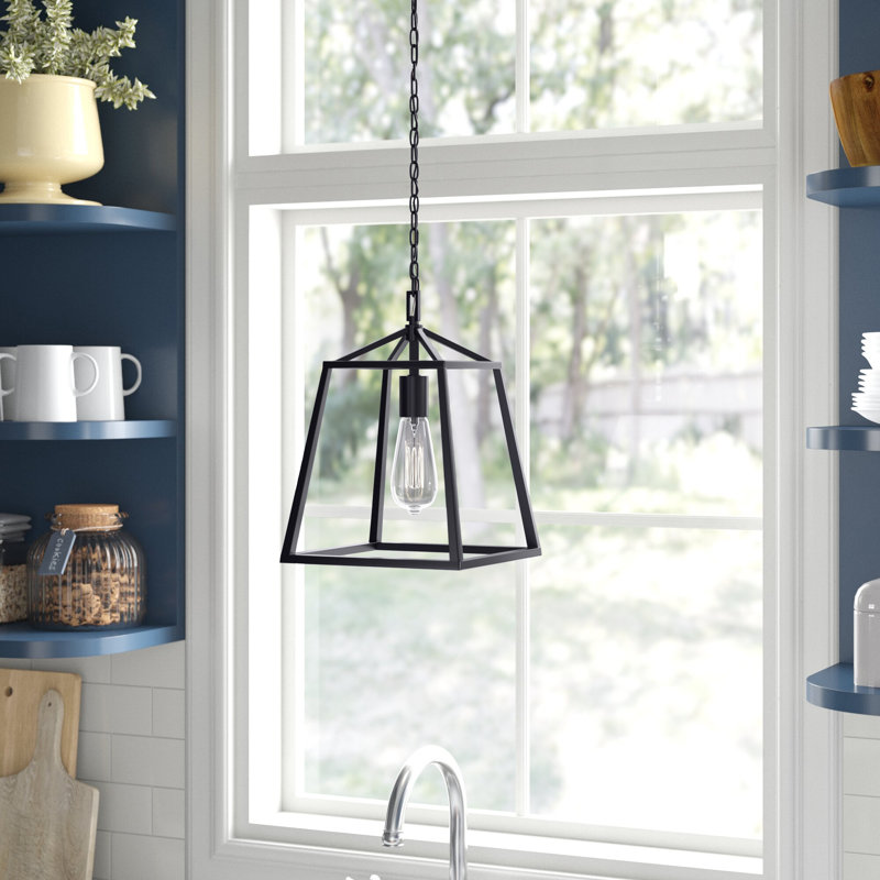 Light Lantern Geometric Pendant, 1 Light