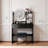31.5" Round LED Mirror Vanity Set with Adjustable Lighting, Compact Dressing Table & Stool for Small Spaces-124780742