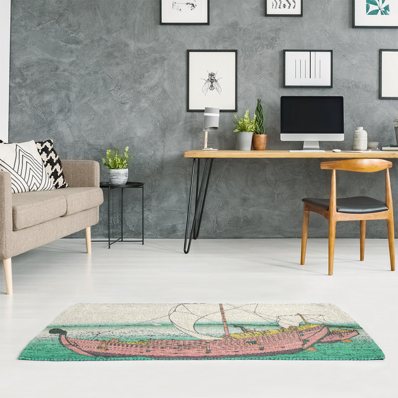 Tapis vert/rouge de l’itinéraire sea kazusa, Rectangle 2 pi x 3 pi
