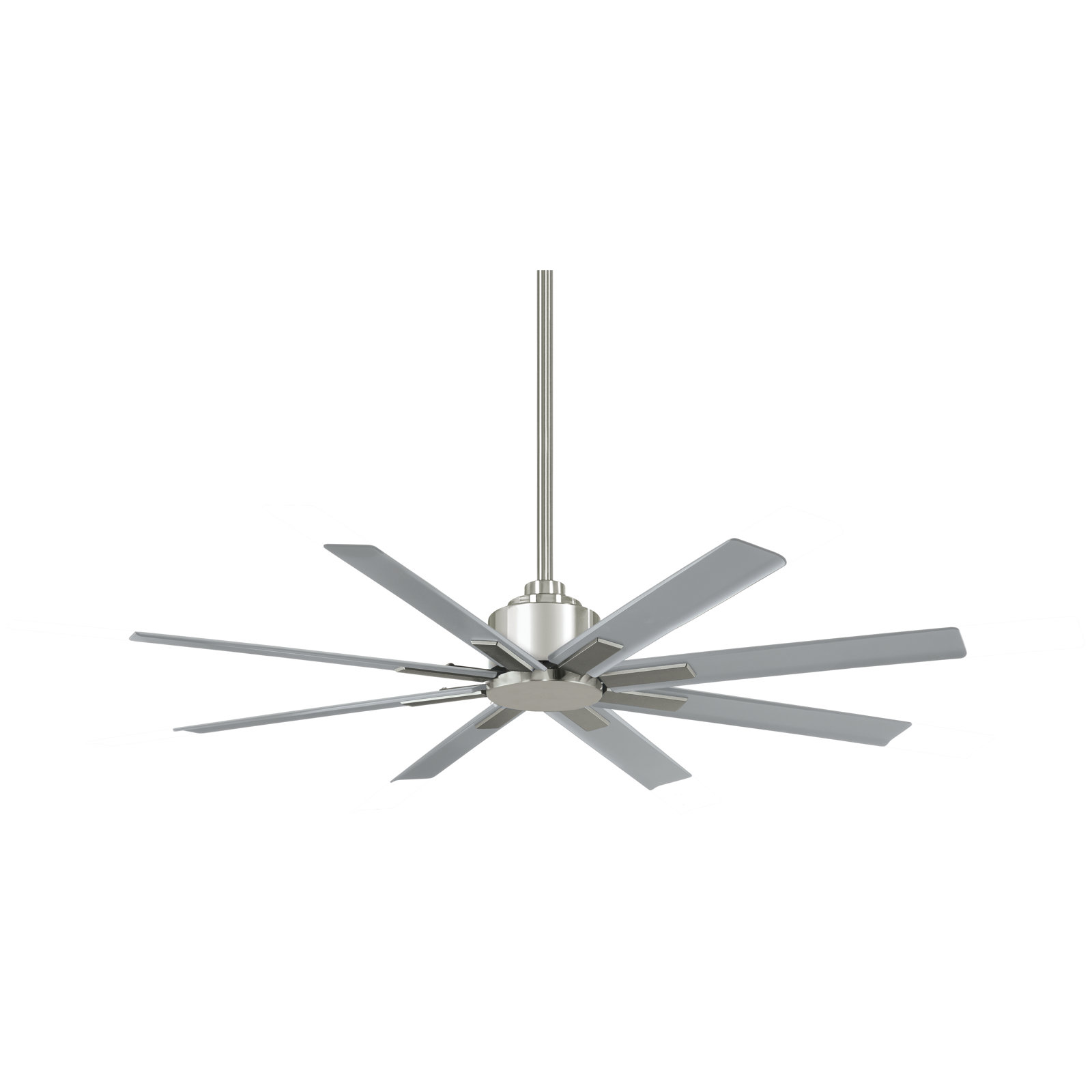 Xtreme Outdoor Smart Ceiling Fan, 52" Wide, Brushed Nickel Wet