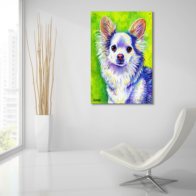 «Cute Chihuahua» par Rebecca Wang Art, H 36 po x l 24 po x P 0,2 po