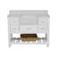 Ensemble de meuble-lavabo simple 48 po avec armoire blanche et comptoir en quartz Zasha-1273272733-1273943533