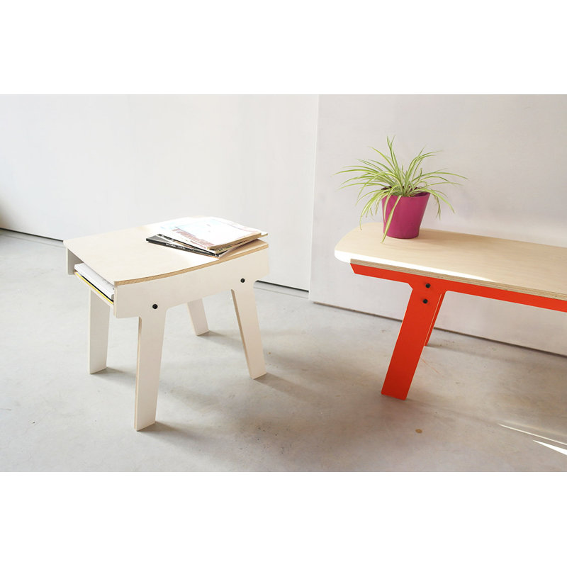 Giedi Upholstered Bench, Cherry Red, Medium