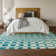 Premium Machine Washable Prisco Teal Rug