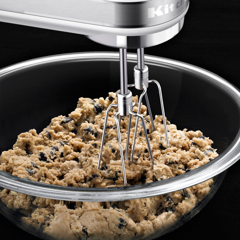 Batteur à main à 7 vitesses avec batteurs Turbo KitchenAid en blanc, Blanc
