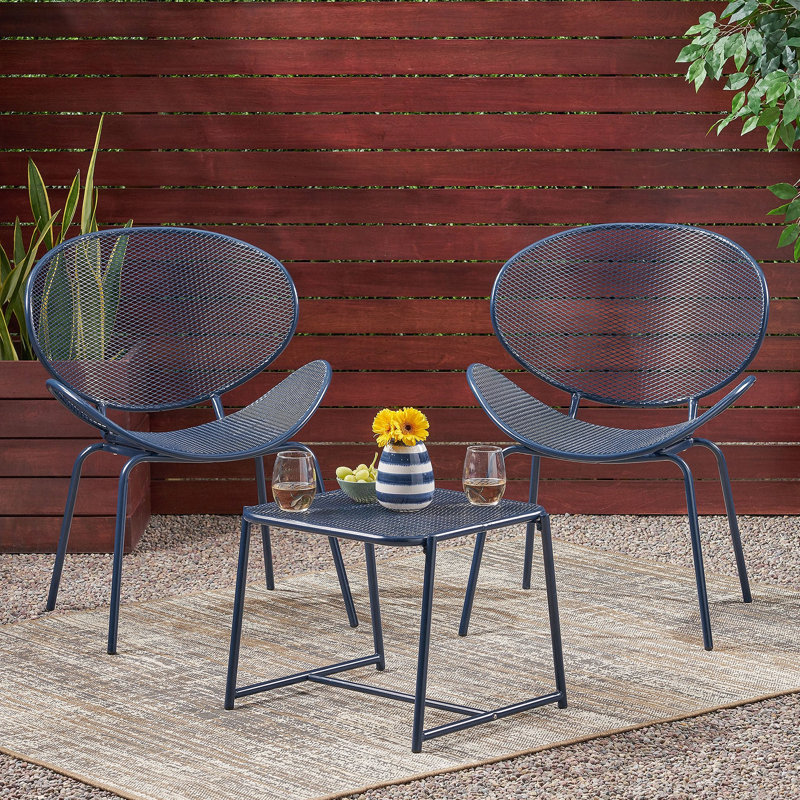 Elba Chat Set, Navy Blue
