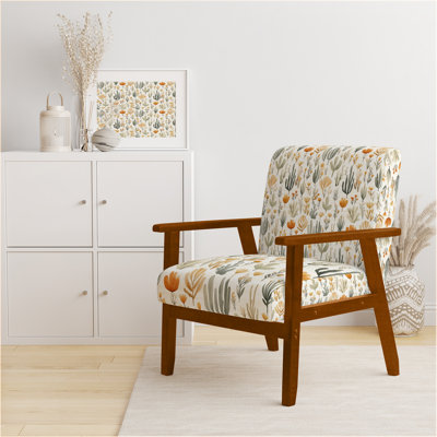 Chaise rembourrée abstraite - fauteuil noir Boho Desert minimal