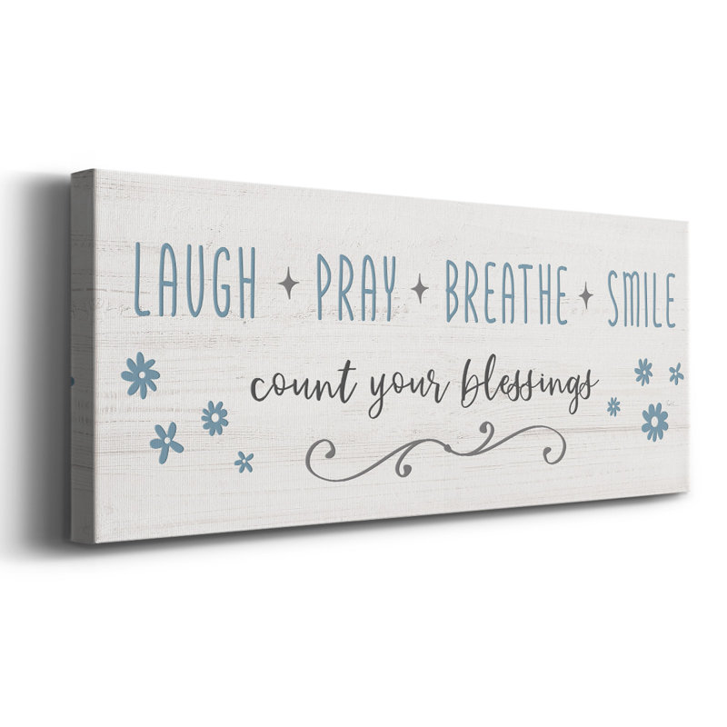" Count Your Blessings ", 20" H x 50" W x 1.5" D
