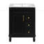 Meuble-lavabo 24 po avec lavabo en céramique-483929062