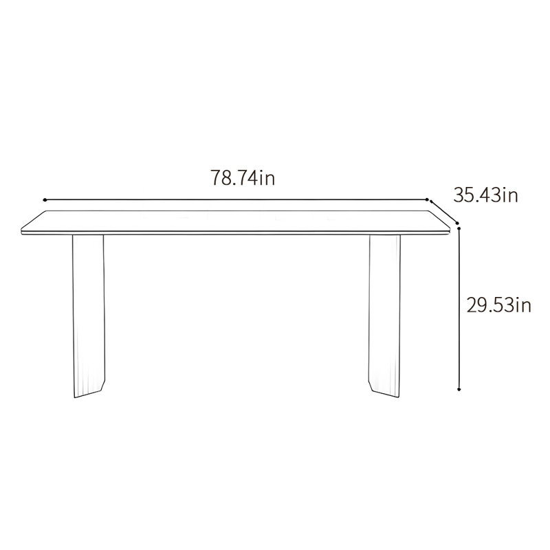 Rustand, H 29,53 po x L 78,74 po x l 35,43 po
