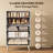50'' Tall 5-Drawer Wood Dresser for Bedroom with Solid Legs, Modern Dresser Storage Organizer with Sturdy Metal Handle, Chest of Drawers for Living Room, Hallway, Closet-2049653440