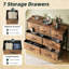 100 cm W Chest of 7 Drawers-375660204