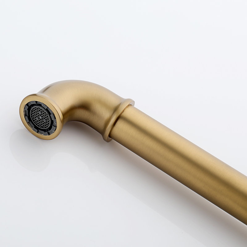 Roind 2-handle Bathroom Faucet, Brushed Gold
