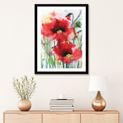 " Red Poppies " by Karin Johannesson