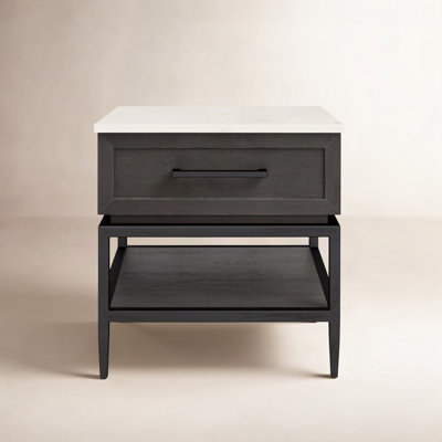 Margorie 22" Genuine Marble End Table