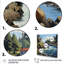 Art mural sur toile Cliffside Cottage By The Lake-548041139-581072857
