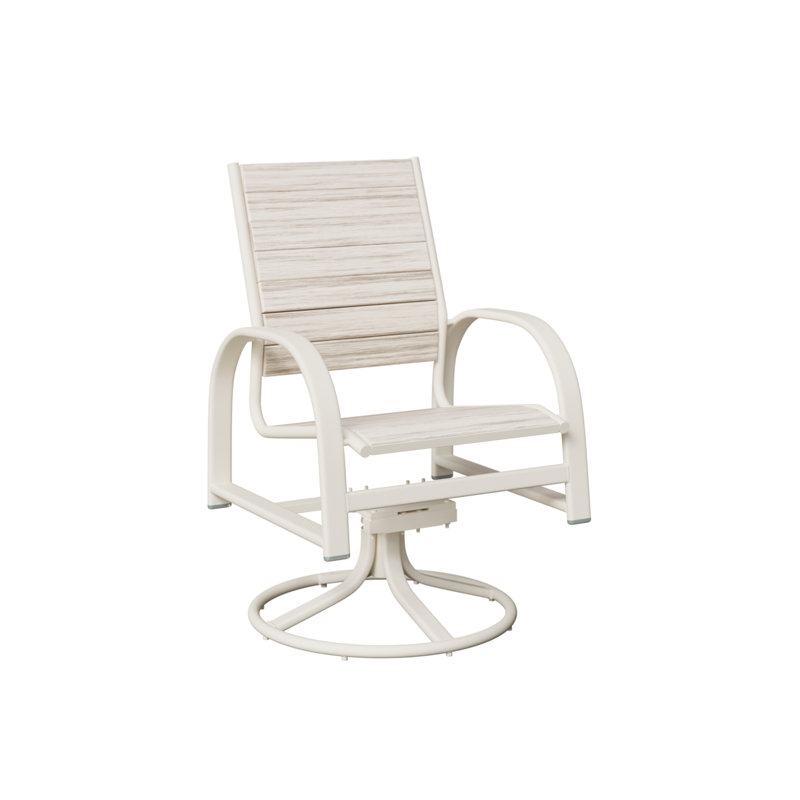 Chaise berçante berçante en aluminium Berlin, Coquillage
