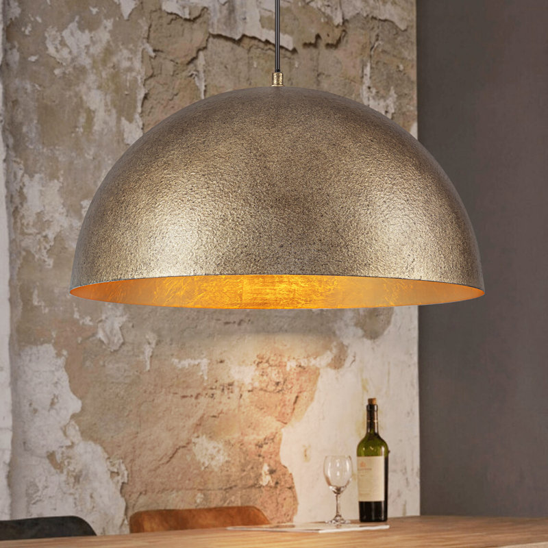 Luminaire suspendu pour îlot de cuisine à 1 lumière à intensité variable Aire, Laiton antique