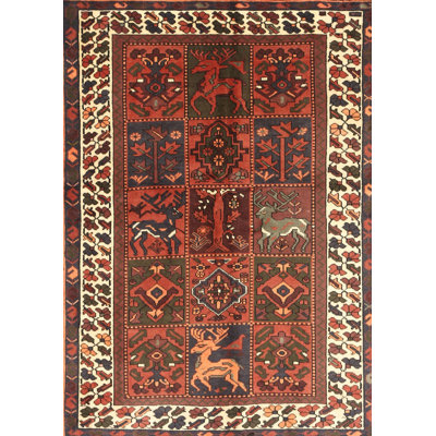 Tapis orange / gris / jaune Mehaya