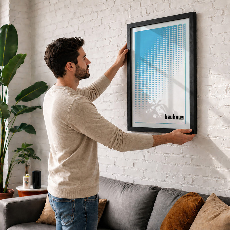 Bauhaus Gradient Geometric - Print, Unframed, A2 - 59.4 x 42.0 cm
